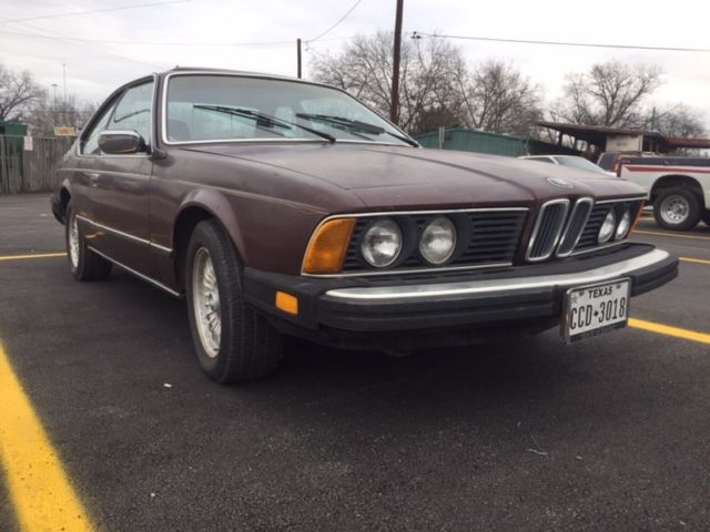 1984 Burgundy BMW 6-Series Coupe