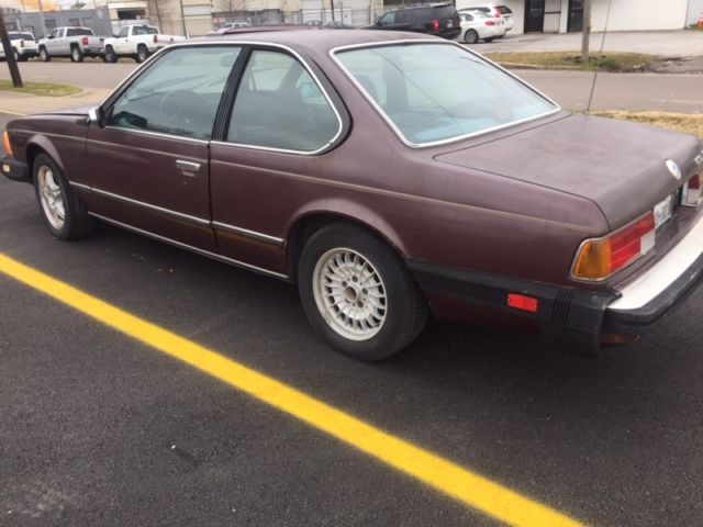 1984 Burgundy BMW 6-Series Coupe