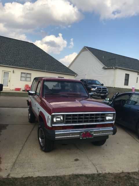 1984 Red Ford Bronco II