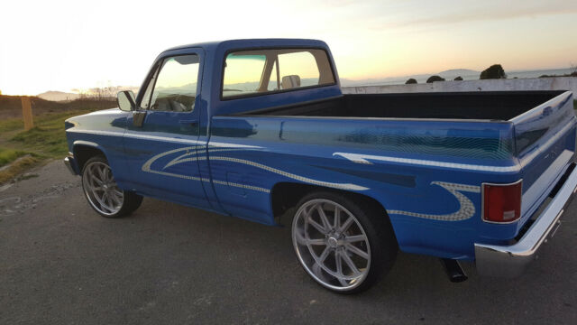 1984 Blue Chevrolet Silverado 1500 Standard Cab Pickup