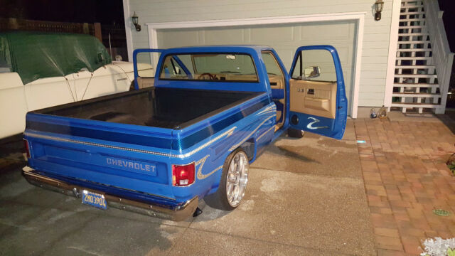 1984 Blue Chevrolet Silverado 1500 Standard Cab Pickup