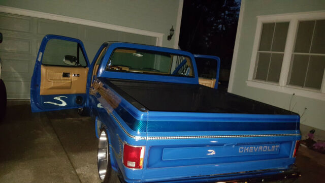 1984 Blue Chevrolet Silverado 1500 Standard Cab Pickup
