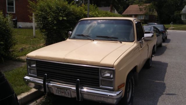 1984 Tan Chevrolet C-10 Crew Cab Pickup