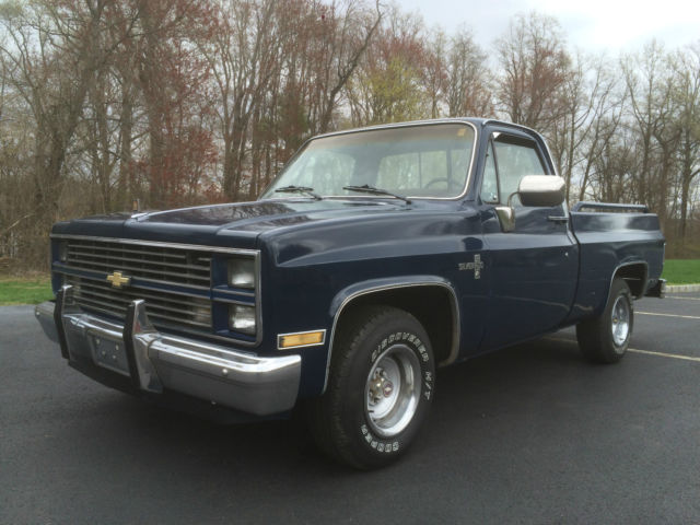 1984 Blue Chevrolet C-10 Standard Cab Pickup