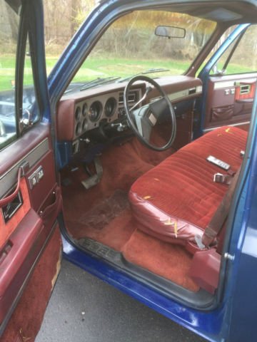 1984 Blue Chevrolet C-10 Standard Cab Pickup