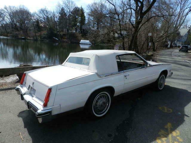 1984 White Cadillac Eldorado CONV