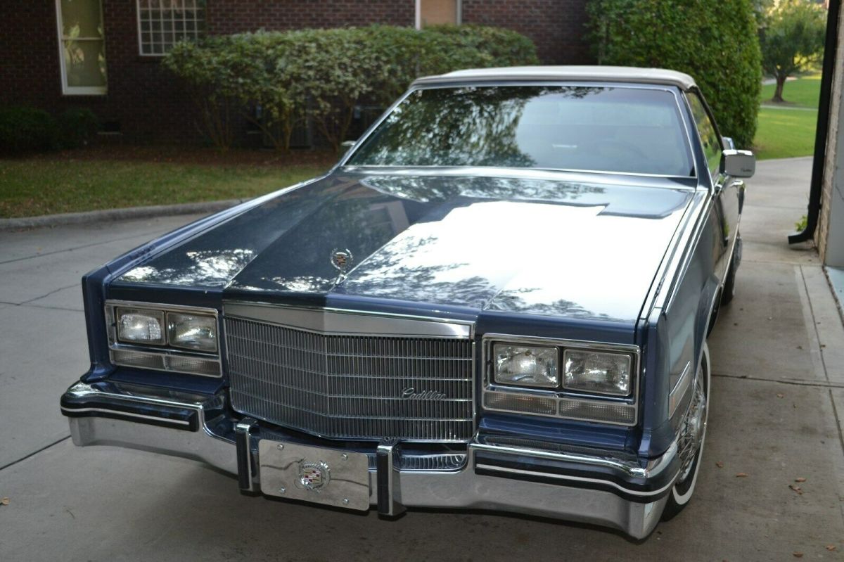 1984 Blue Cadillac Eldorado CONV