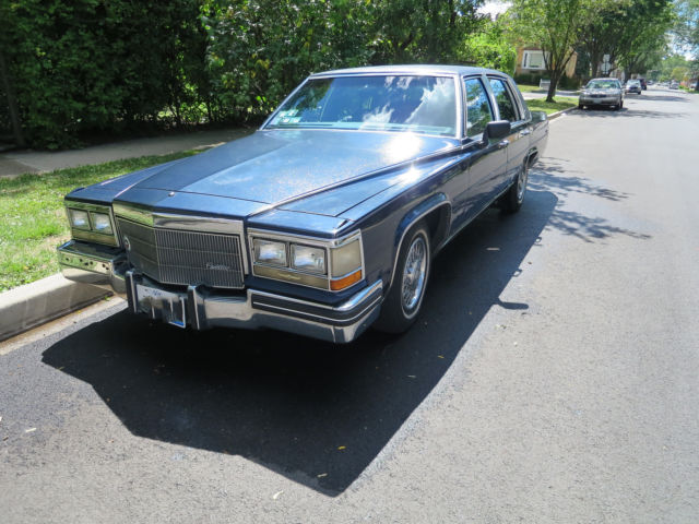 1984 Blue Cadillac Fleetwood Sedan
