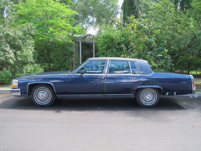 1984 Blue Cadillac Fleetwood Sedan