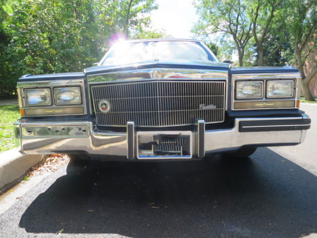 1984 Blue Cadillac Fleetwood Sedan