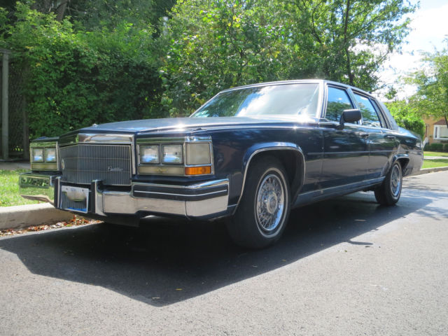 1984 Blue Cadillac Fleetwood Sedan