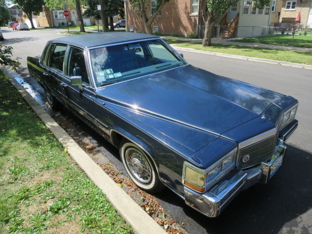 1984 Blue Cadillac Fleetwood Sedan