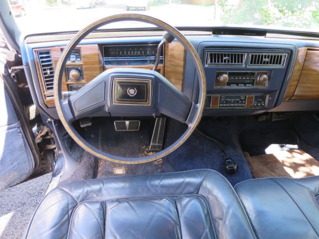 1984 Blue Cadillac Fleetwood Sedan