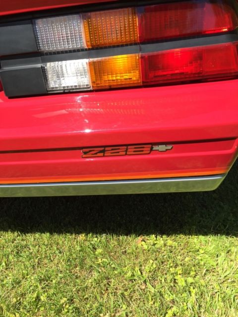 1984 Red Chevrolet Camaro Coupe