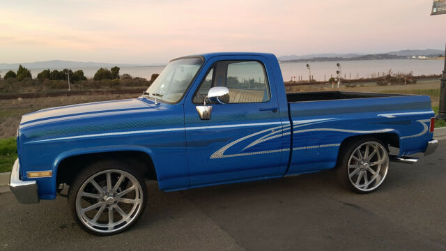 1984 Blue Chevrolet C-10 Standard Cab Pickup