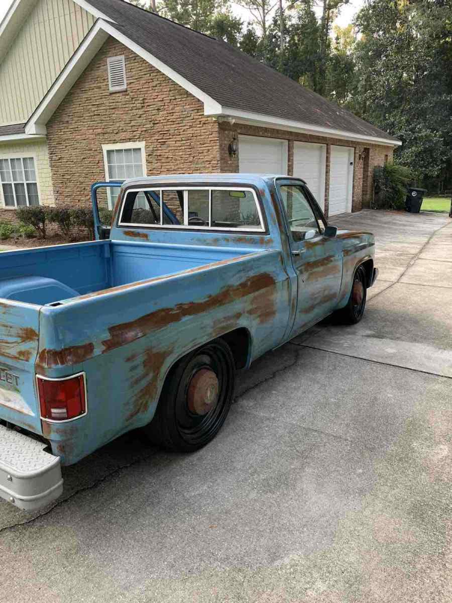 1984 Blue Chevrolet C10 Pickup