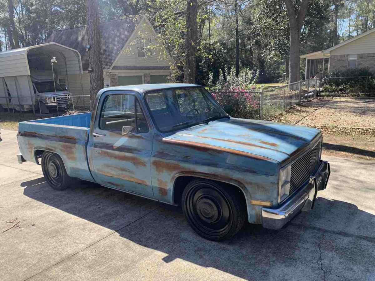 1984 Blue Chevrolet C10 Pickup