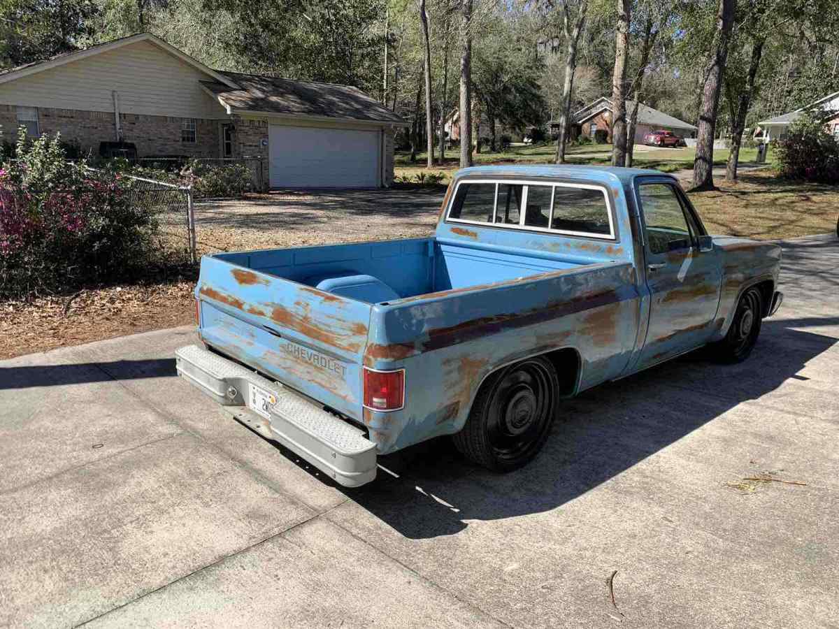 1984 Blue Chevrolet C10 Pickup