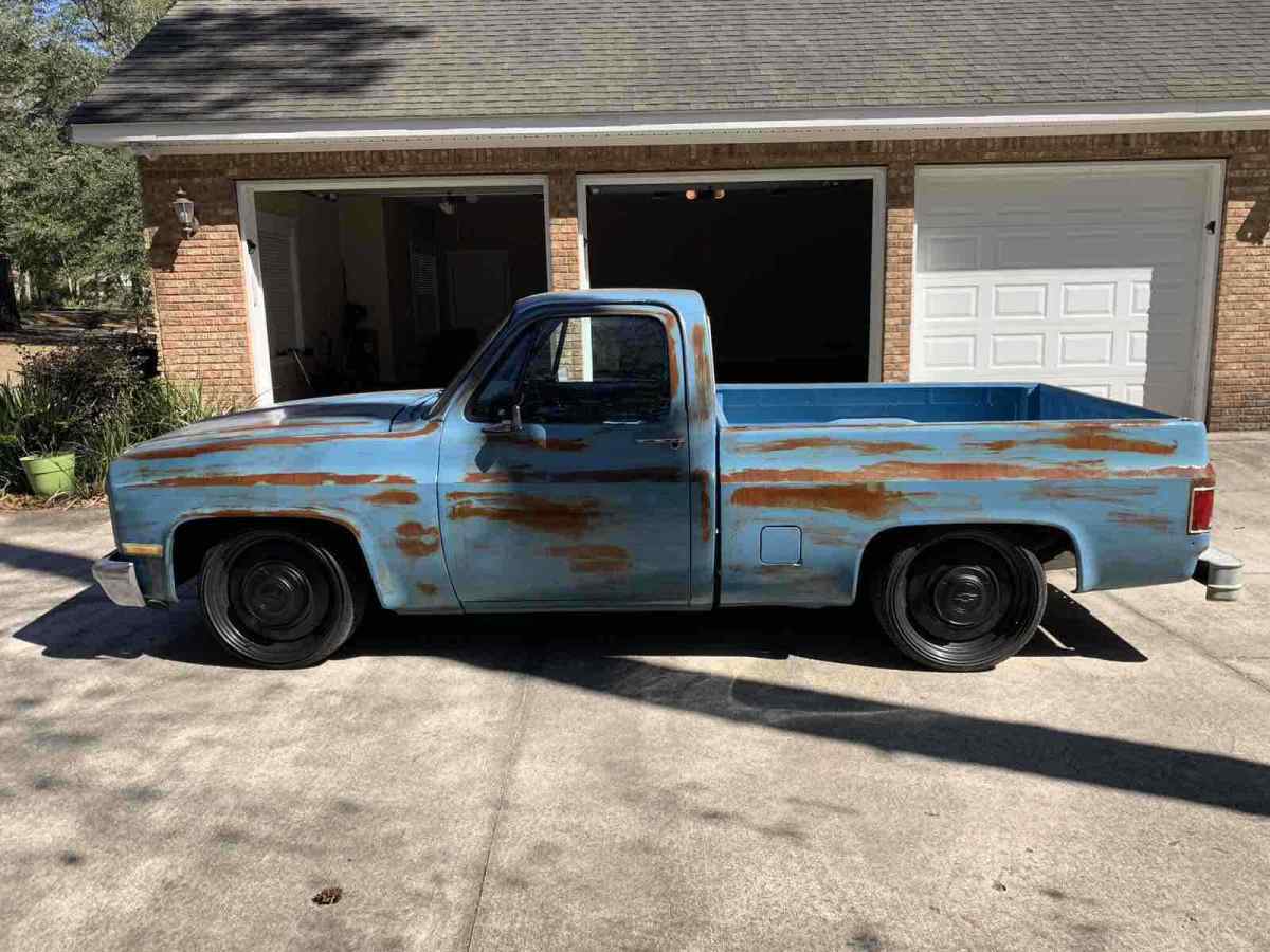 1984 Blue Chevrolet C10 Pickup