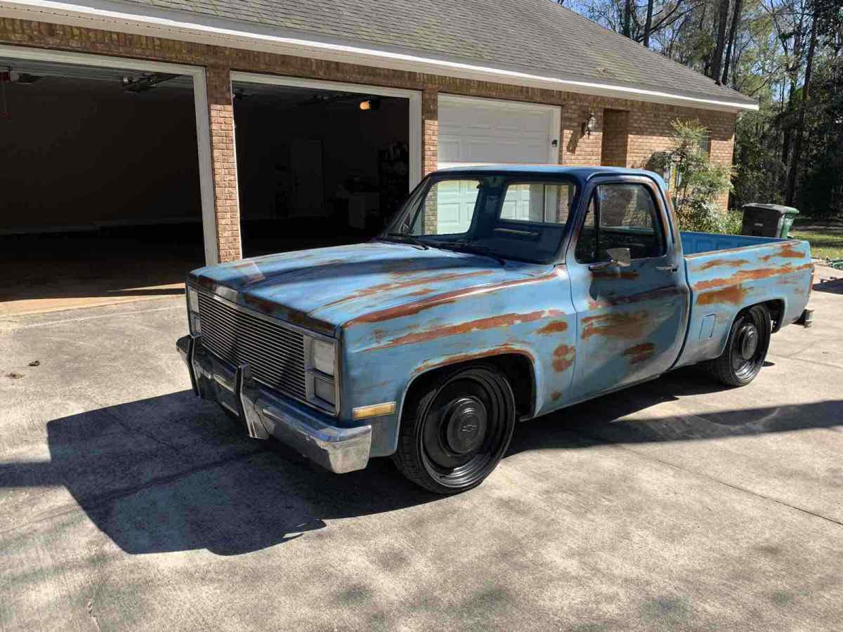 1984 Blue Chevrolet C10 Pickup