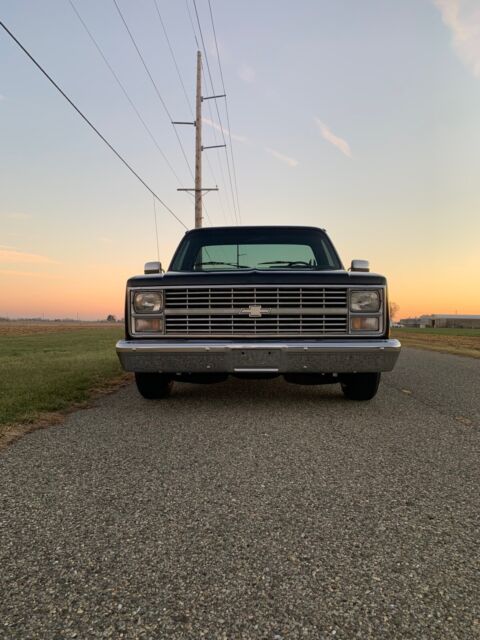 1984 Black Chevrolet C10 Pickup