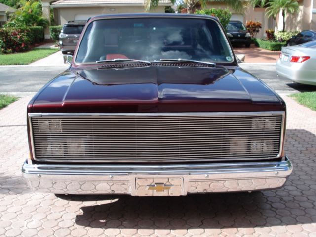 1984 Burgundy Chevrolet C-10 Regular Cab