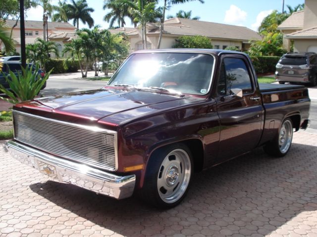 1984 Burgundy Chevrolet C-10 Regular Cab
