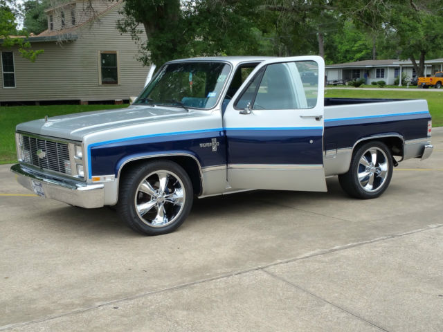 1984 Blue Chevrolet C-10 Standard Cab Pickup