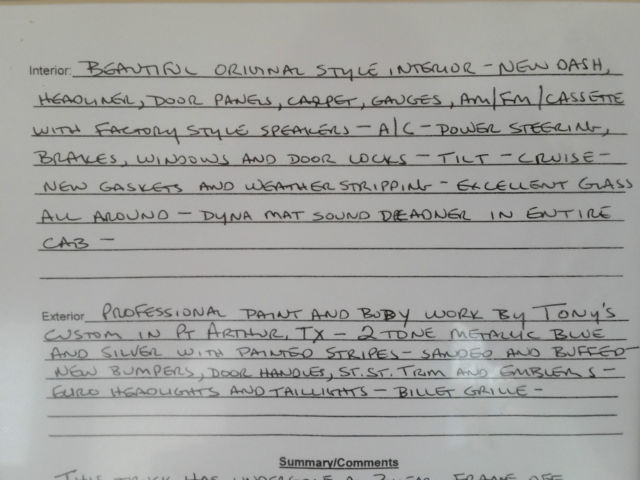 1984 Blue Chevrolet C-10 Standard Cab Pickup