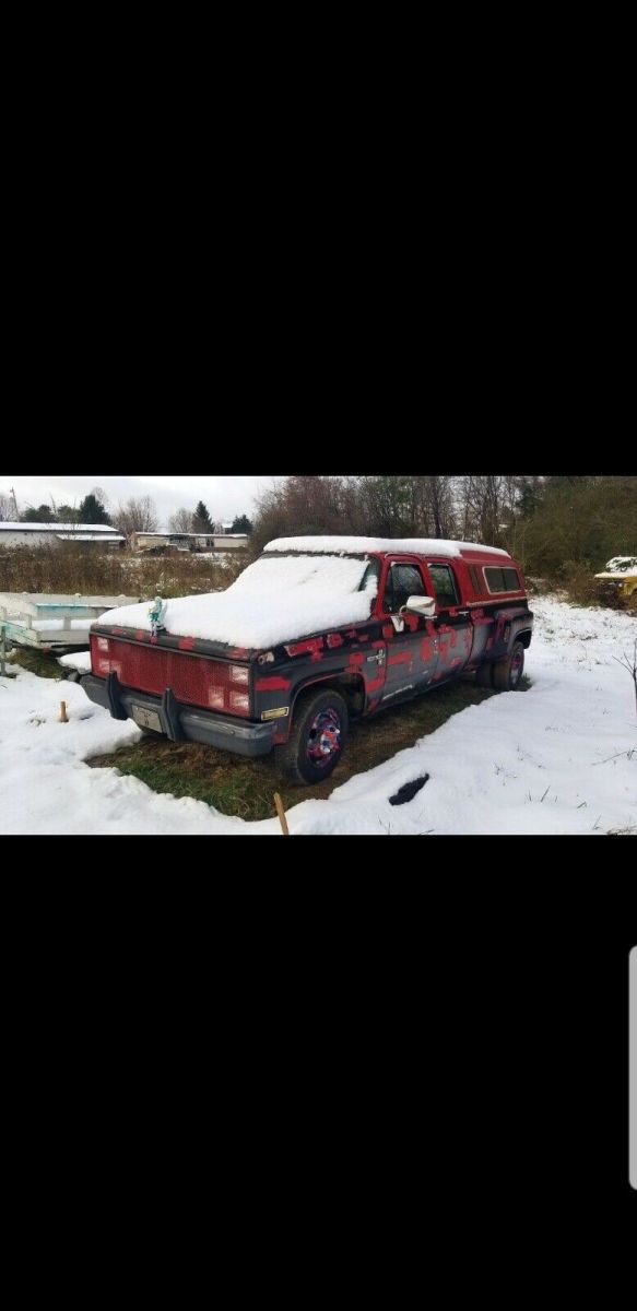 1984 Red Chevrolet C30 Pickup