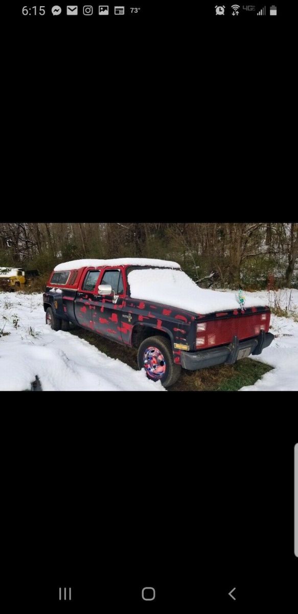 1984 Red Chevrolet C30 Pickup