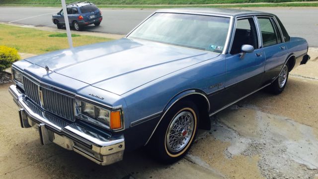 1984 Blue Chevrolet Capriceold Sedan