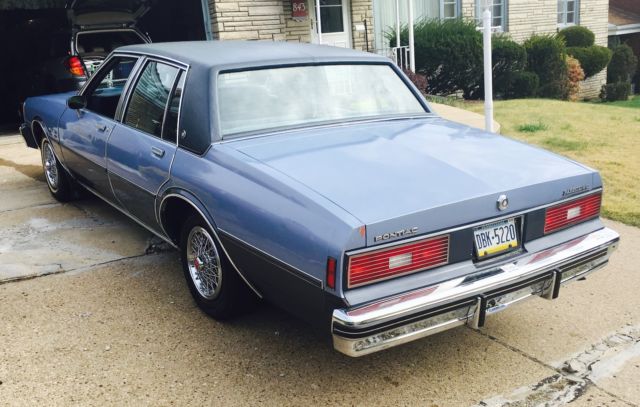 1984 Blue Chevrolet Capriceold Sedan