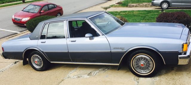 1984 Blue Chevrolet Capriceold Sedan