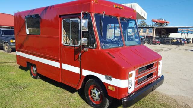 1984 Red Chevrolet Chevy Van Stepvan Truck