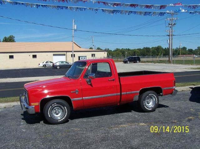 1984 red Chevrolet C-10