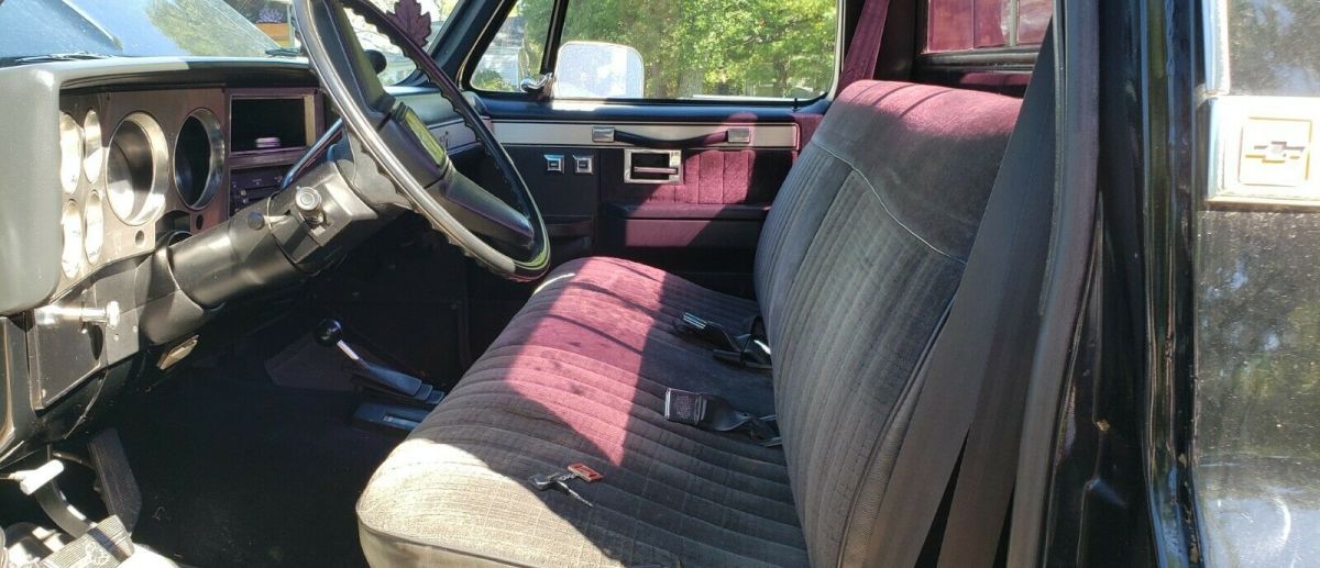 1984 Black Chevrolet K10 Standard Cab Pickup