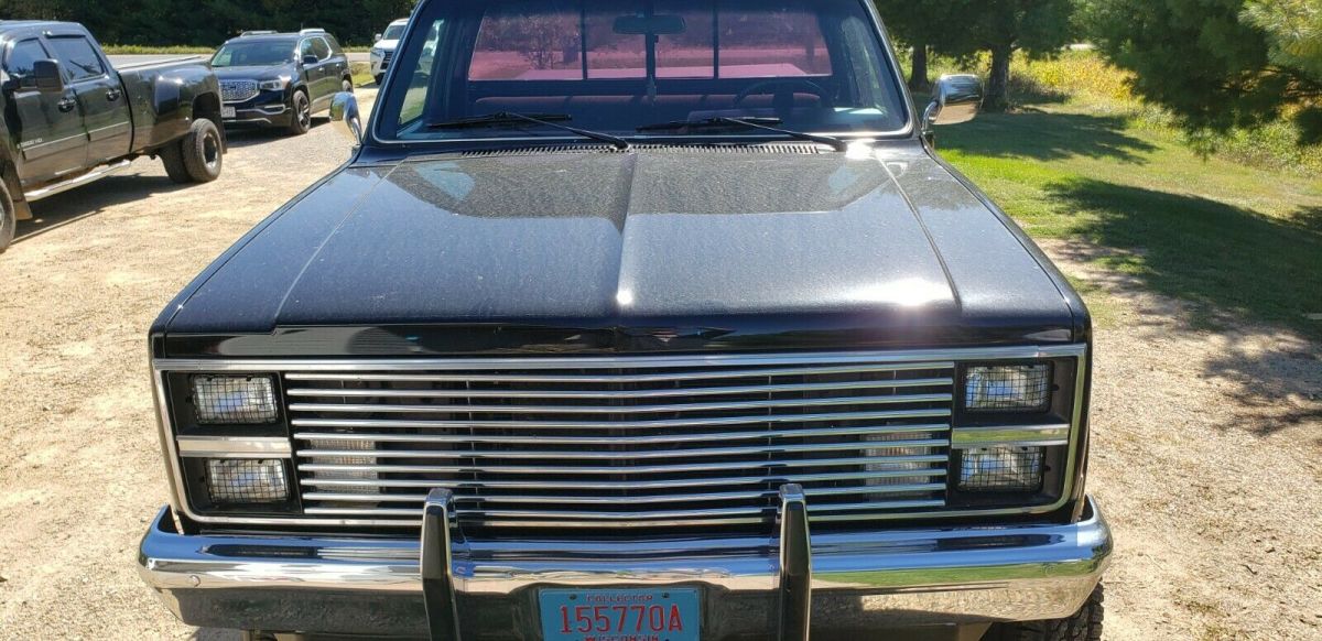 1984 Black Chevrolet K10 Standard Cab Pickup