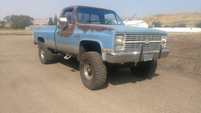 1984 Blue Chevrolet C/K Pickup 2500 Cab & Chassis