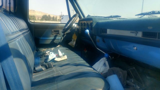 1984 Blue Chevrolet C/K Pickup 2500 Cab & Chassis