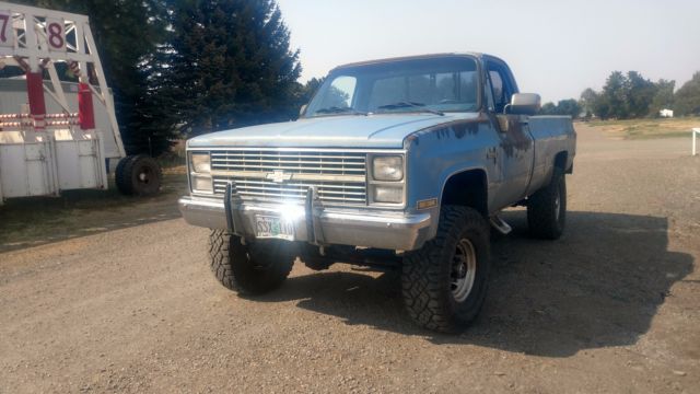 1984 Blue Chevrolet C/K Pickup 2500 Cab & Chassis