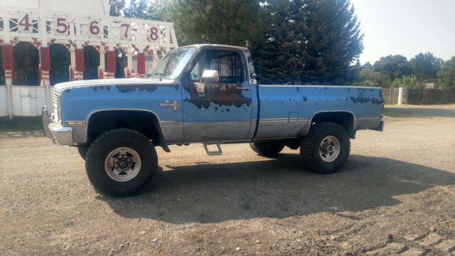 1984 Blue Chevrolet C/K Pickup 2500 Cab & Chassis