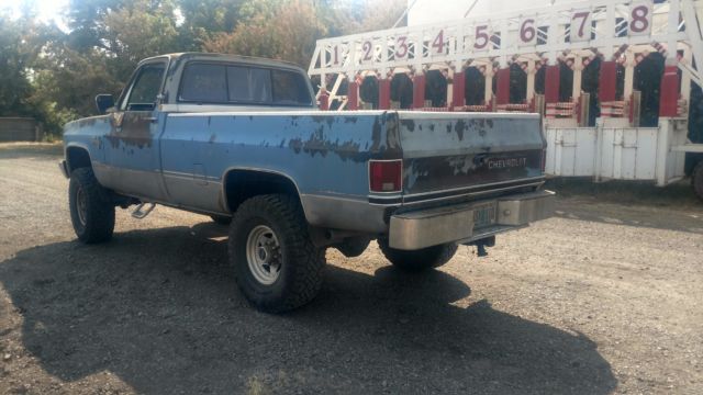 1984 Blue Chevrolet C/K Pickup 2500 Cab & Chassis
