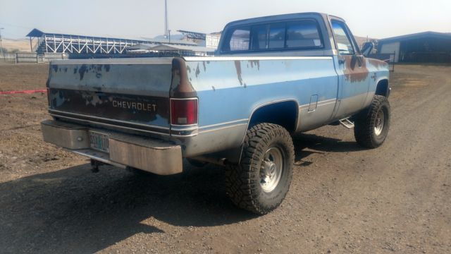 1984 Blue Chevrolet C/K Pickup 2500 Cab & Chassis