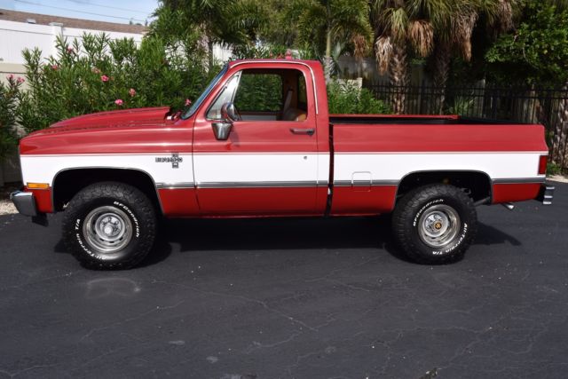 1984 Red Chevrolet C-10 Shortbed Pickup
