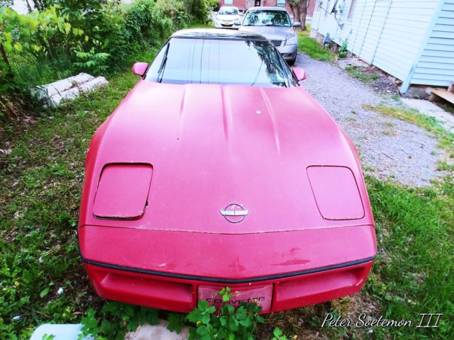 1984 Red Chevrolet Corvette