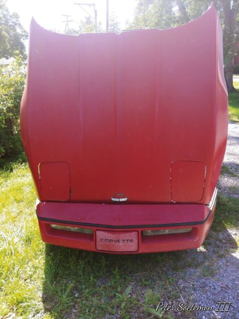 1984 Red Chevrolet Corvette
