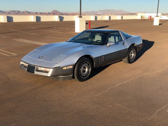 1984 Silver Chevrolet Corvette Coupe
