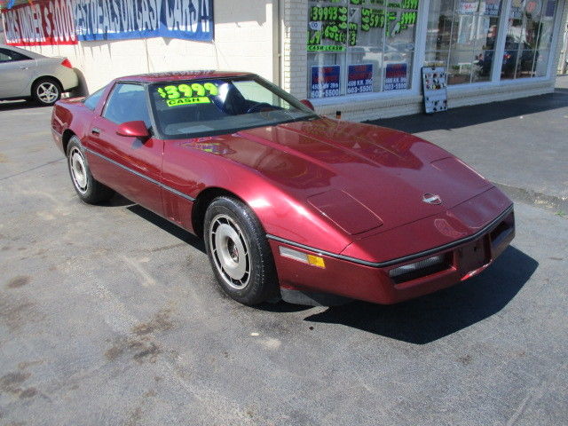 1984 Burgundy Chevrolet Corvette Coupe