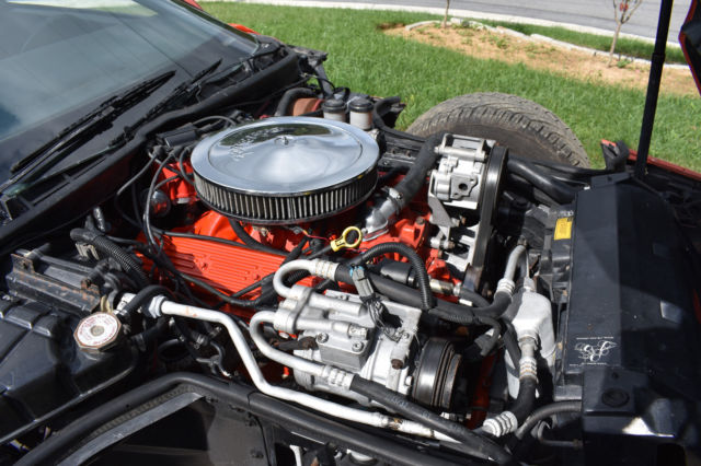 1984 Orange Chevrolet Corvette Coupe